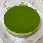 抹茶とブルーベリーのムース