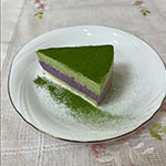 抹茶とブルーベリーのムース